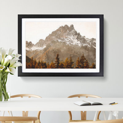 Brown Mountain Painting Framed Print