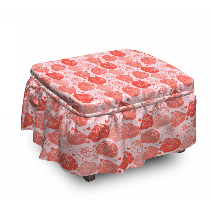 Box Cushion Ottoman Slipcover
