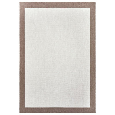 Panama Flatweave Linen/Cream Rug
