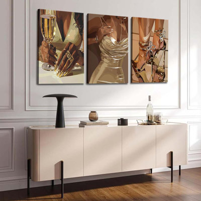 3 Piece Wrapped Canvas Print