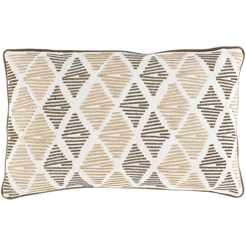 Geometric Cotton Pillow Cover, No Fill