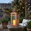 30Cm Stainless Steel Candle Lantern-302081161