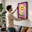 Dancing Smile Retro - Framed Print-806278839-806278838