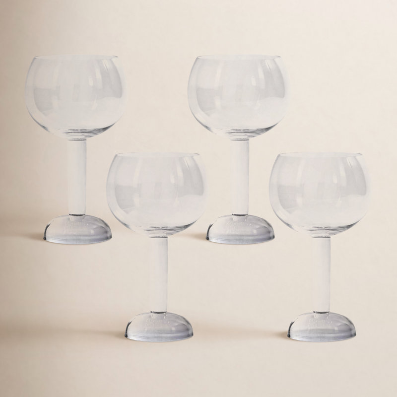 Verres à vin rouge Jessee, lot de 4