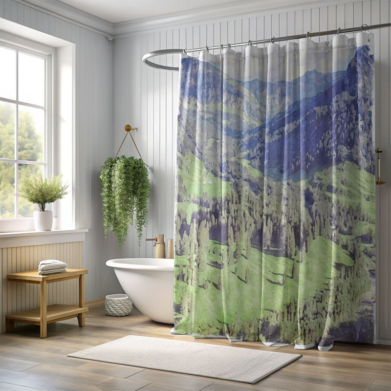 Rideau de douche Gaisa, H 74 po x l 71 po