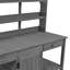 Table de jardin 66 po avec 2 tiroirs, armoire et tablettes ouvertes Farmhouse-1193956037
