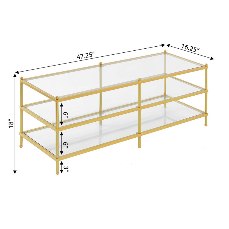 Table basse avec tablettes Carolina