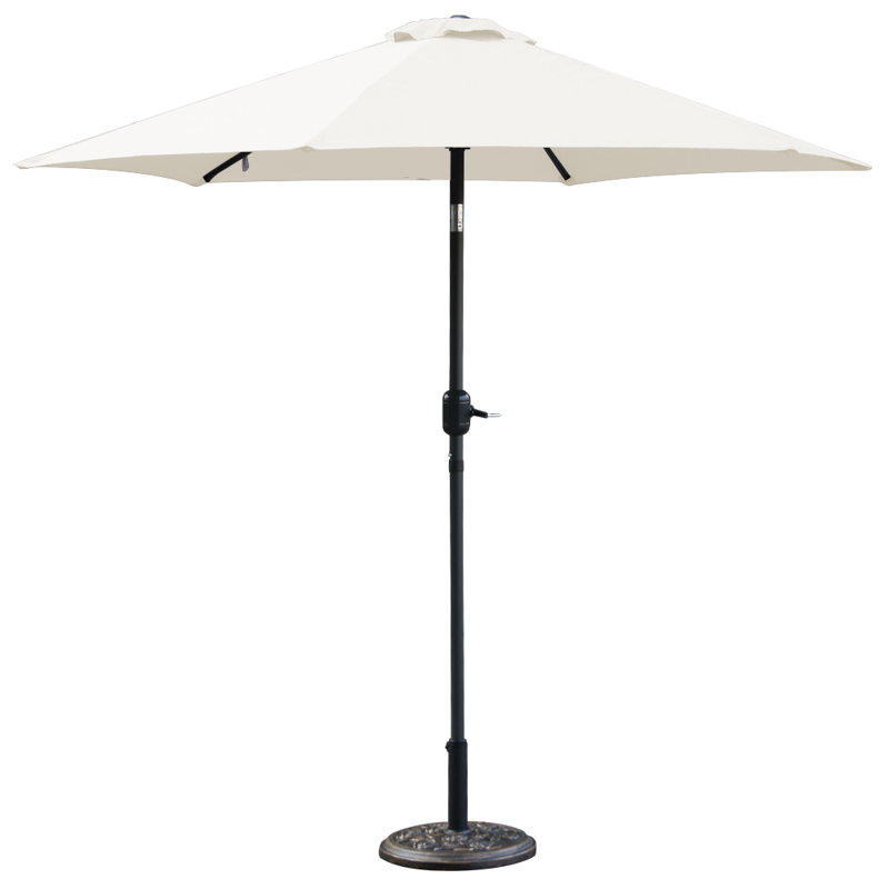 Ponce 3m Traditional Parasol Cream