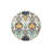Gray Blue Themed Multicolored Motif Patterned Vintage Decorative Carpet-391949669