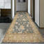 Hand Knotted Oriental Area Rug in Medium Blue/Beige-1670804888