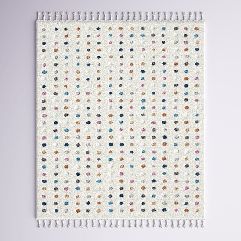 Tapis ivoire à poils longs Weishaar, Rectangle 7 pi 10 po x 10 pi 8 po