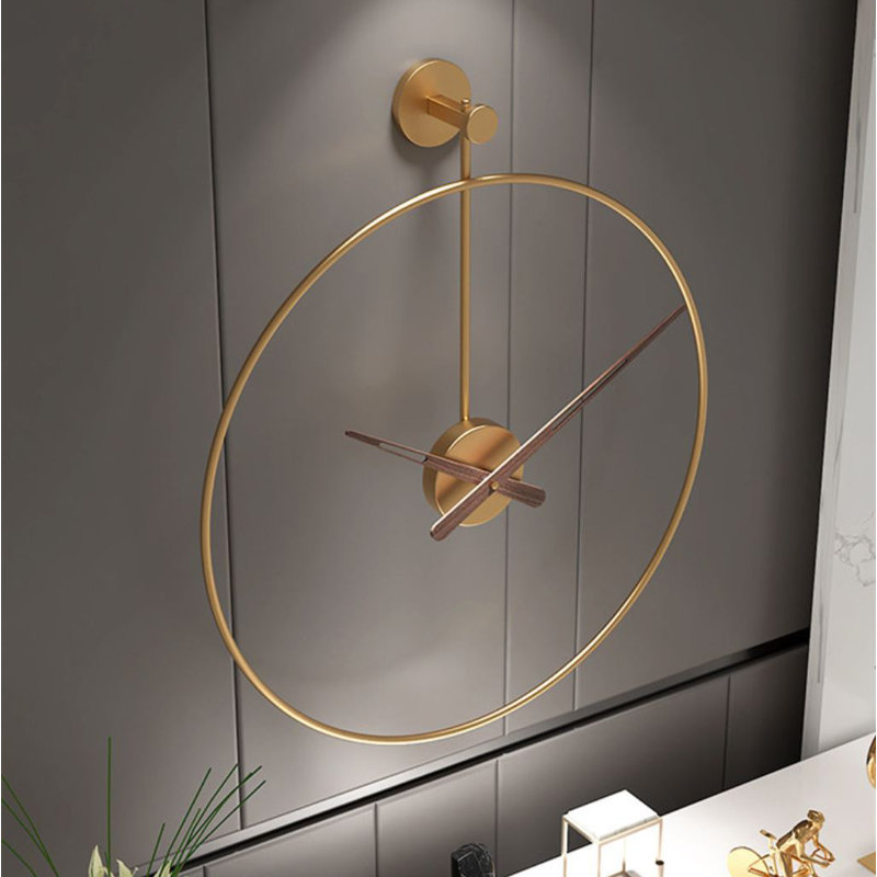 Markkevin Metal Wall Clock, Gold