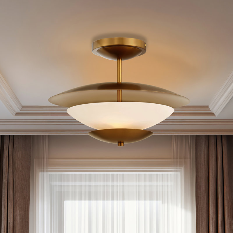 3 LIGHT SEMI FLUSH