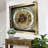 THE GEARS CLOCK Wall Clock with Real Moving Gears LU-LI_ 32 in Square BRONZE-ANTIQUE