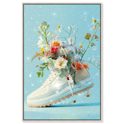 Light Sneaker Bouquet Canvas by Art Remedy