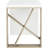 Stylish Oak Finish Wooden Writing Desk with White Top Table for Home & Office, 30''H X 48''W X 24''D
