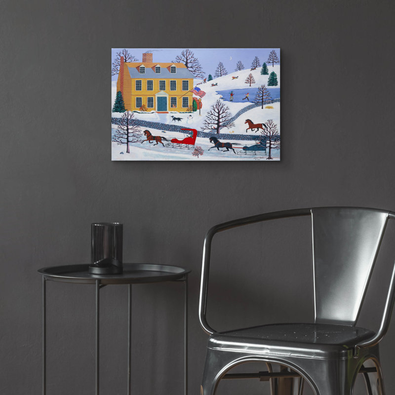 «Weekend invités arrivant» par Susan Henke, art en verre acrylique Wal Art, H 16 po x l 24 po x P 0,2 po