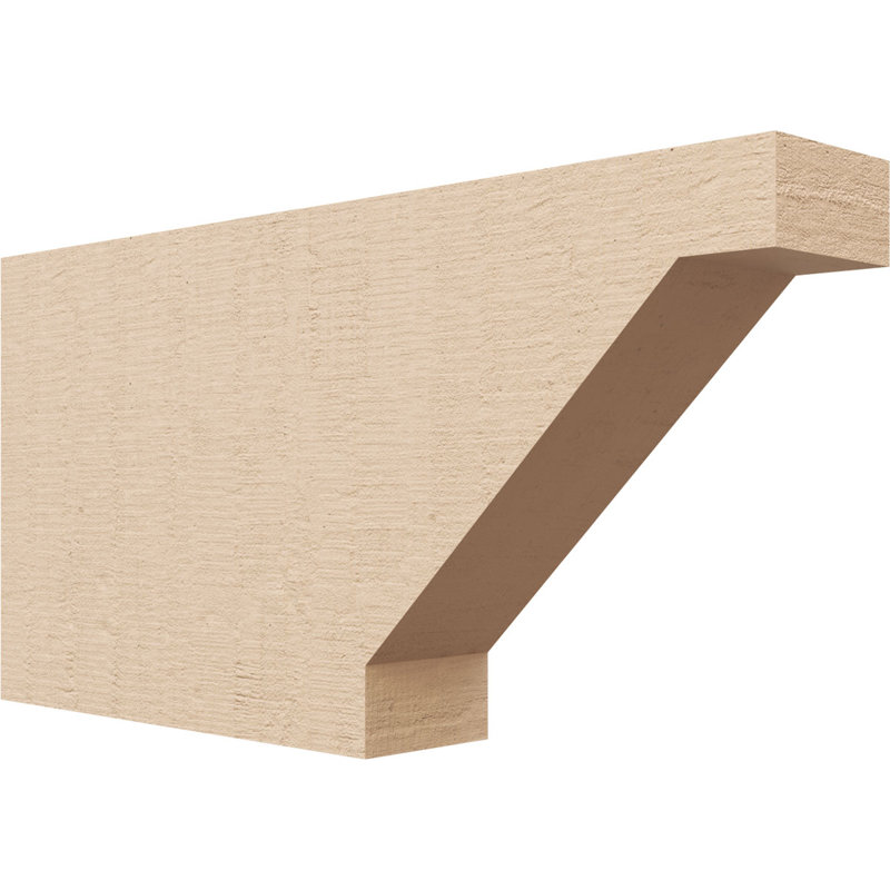 Burlington Woodgrain TimberThane Rafter Tail, Primed Tan, 6" H x 12" W x 2" D