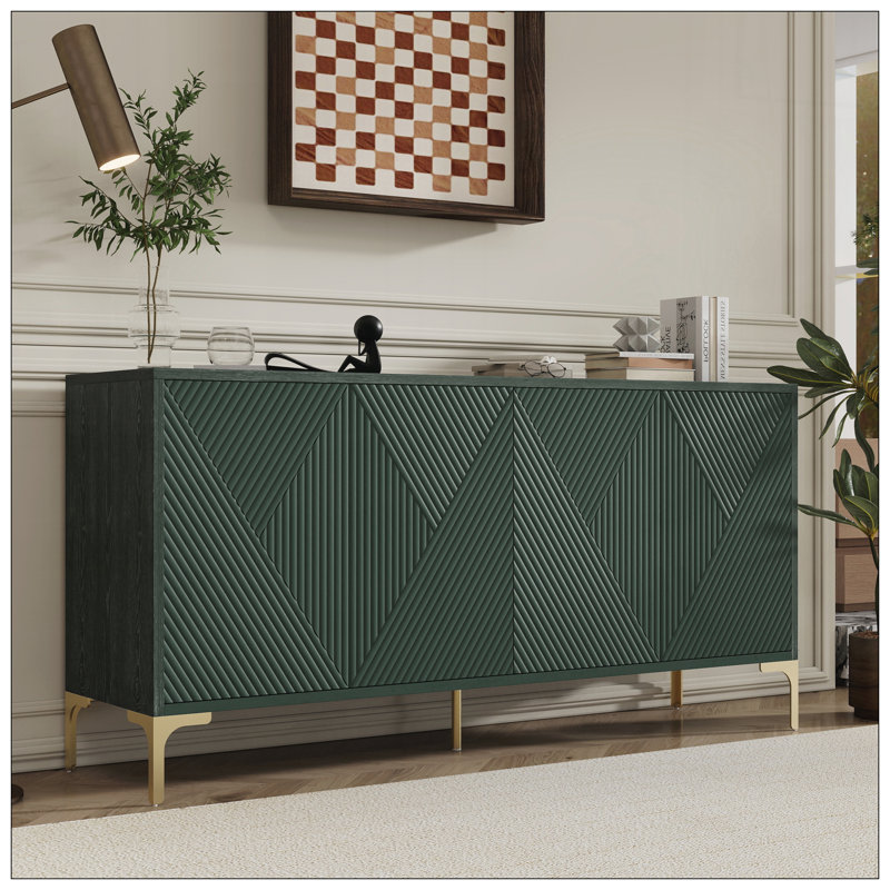 Buffet moderne pour le salon, Vert olive