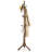 9-Hook Solid Wood Freestanding Coat Rack with 3 Adjustable Heights