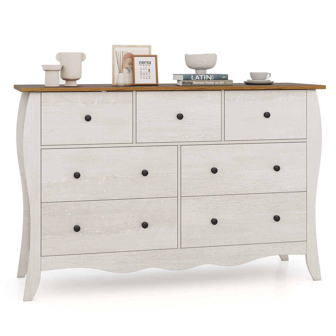 120cm W 7 - Drawer Chest of Drawers