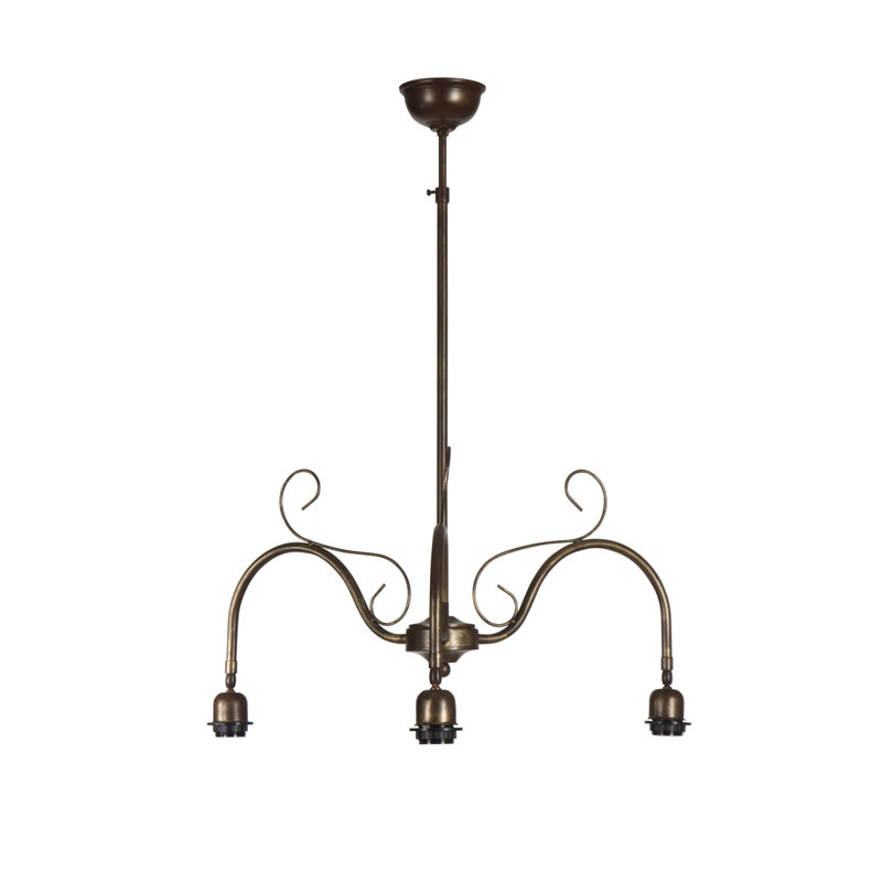 Aldegonde 3 - Light Antique Brass Kitchen Island Pendant