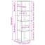 Solid Wood Square Accent Cabinet