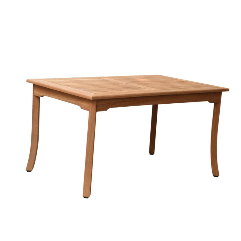 Alicia 6 - Person Teak Wood Patio Dining Set with Rectangular Table, 6