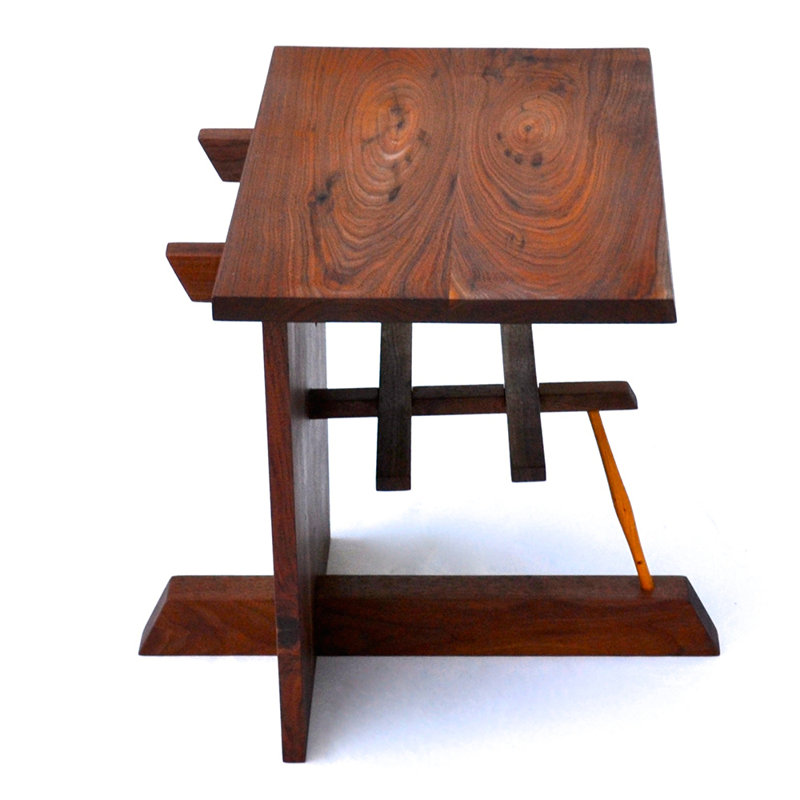 24'' W Solid Wood Console Table, Walnut
