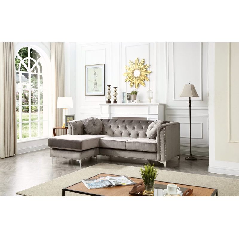 Méridienne sophistiquée gris foncé, Gris foncé