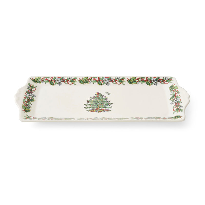 Plateau de service 12 po Christmas Wreath