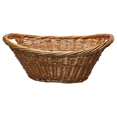 Casa Wicker Laundry Basket, Large, White