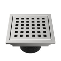 PlumBest Brushed Nickel Square Shower Drain Cover