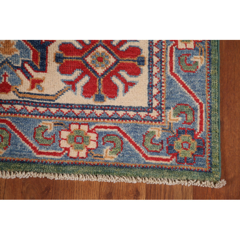 Tapis oriental vert Kazak