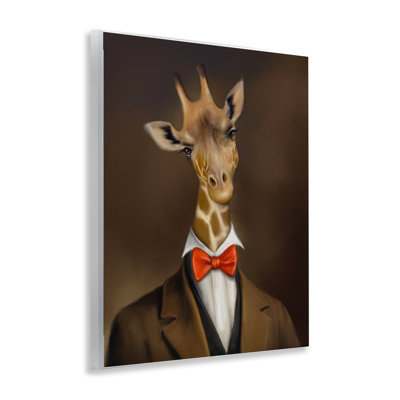 «Gentleman Giraffe Bowtie», plaque murale par Matthew Piotrowicz