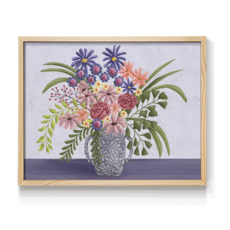 «Snappy Bouquet I», reproduction encadrée, H 8 po x l 10 po, Naturel