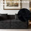 Canapé-lit convertible sans os 72,4 po, sans assemblage requis, conception pliable pour le salon, noir-140494318