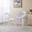 Chaise en plastique 4 pièces blanc-895328211