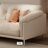 Beige Polyester 3 - Piece Living Room Set