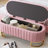 Pink Velvet Storage With Classic Button- Detail, Bedroom & Living Room Spacious Compartment And Elegance,-1542321723