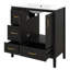 Meuble-lavabo 36 po avec lavabo, meuble-lavabo autoportant avec 4 tiroirs à fermeture en douceur et 1 armoire, poignées en métal-655928865