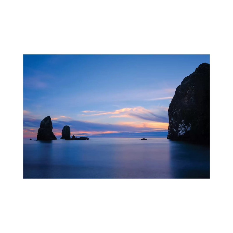 Blue Calm by Glenn Taylor - Wrapped Canvas Print, 20.32 cm H x 30.48 cm W
