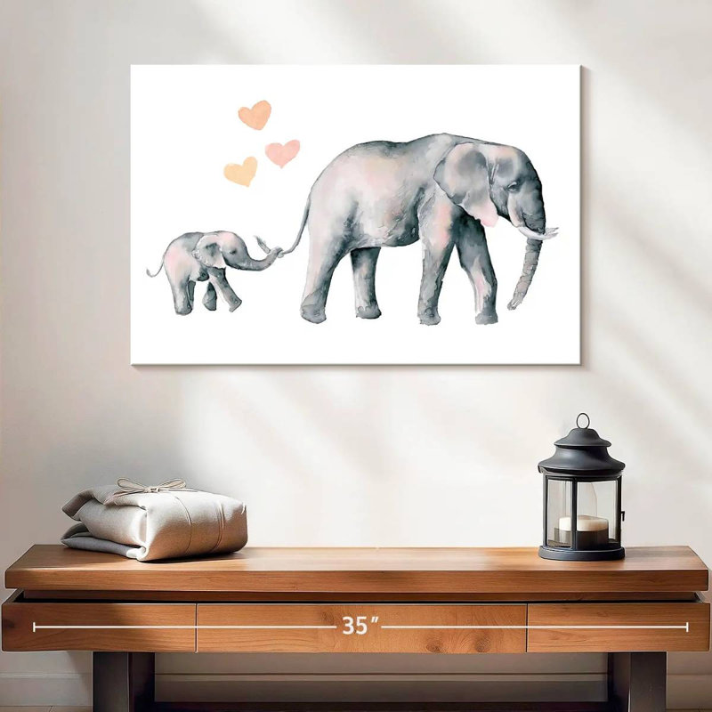 Mon amour d'éléphant, H 16 po x l 24 po