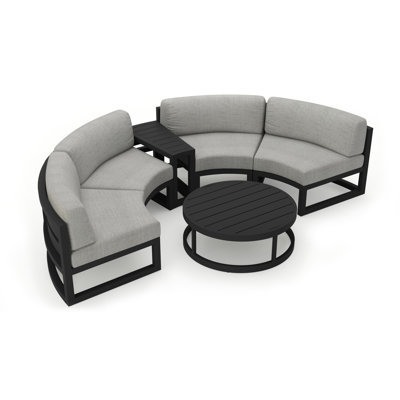 Bergeron 4 - Person Patio Conversation Set with Cushions