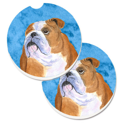 Sous-verre barbu collie voiture