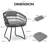 Warran 6 - Person Aluminum Rectangular Extendable Outdoor Dining Set with Cushion (Set of 7)-106912929