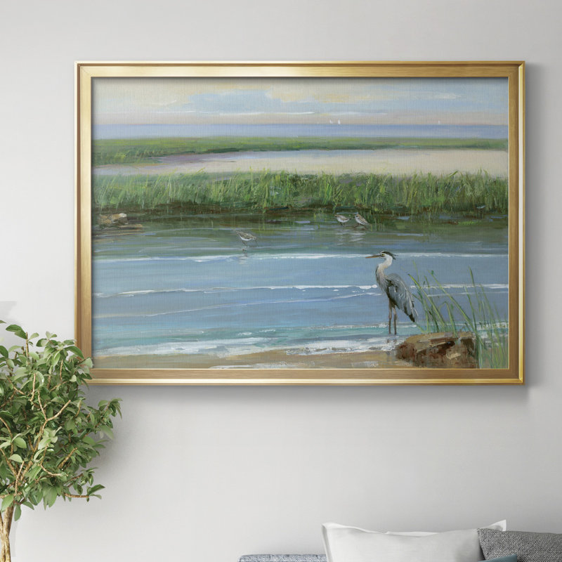 " Peace And Calm II " Painting Print, Gold, 42.5" H x 30.5" W x 1" D