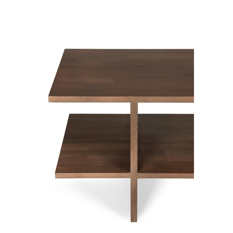Kabuki Solid Wood End Table, Brown