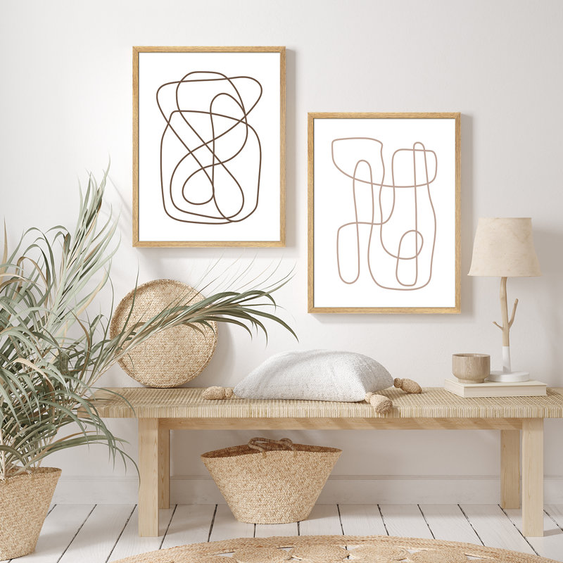 Minimalist Lines, Naturel / naturel, H 10 po x l 8 po