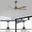 Ventilateur de plafond standard à 5 pales 60 pouces avec télécommande Waxman-1162992085-1162992082